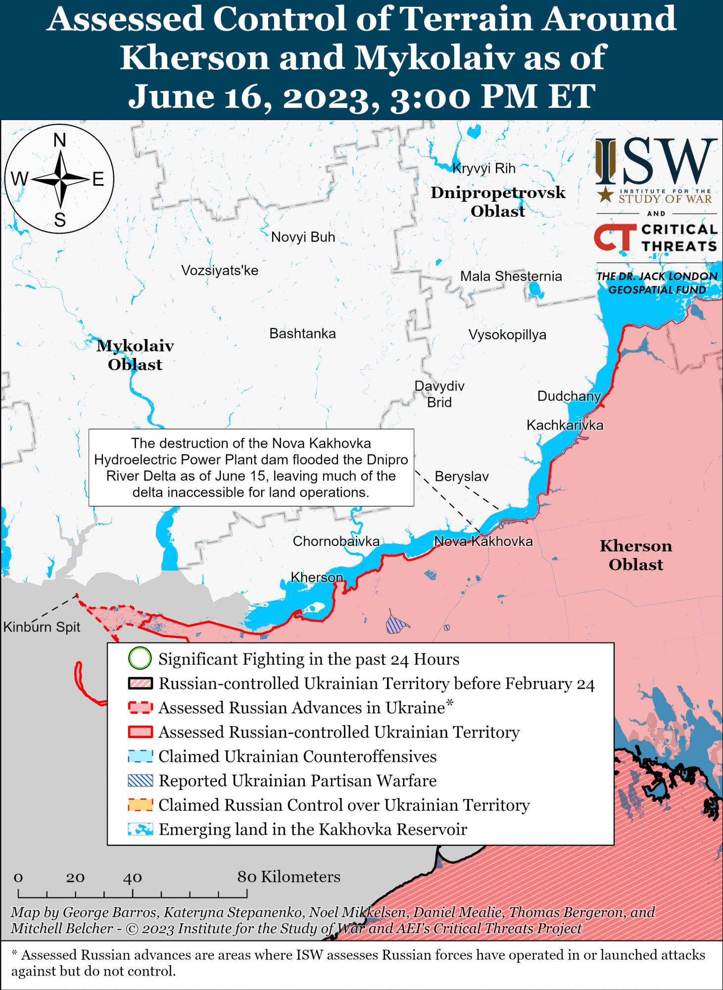 ЗСУ витісняють росіян з позицій під Бахмутом: карта боїв ISW